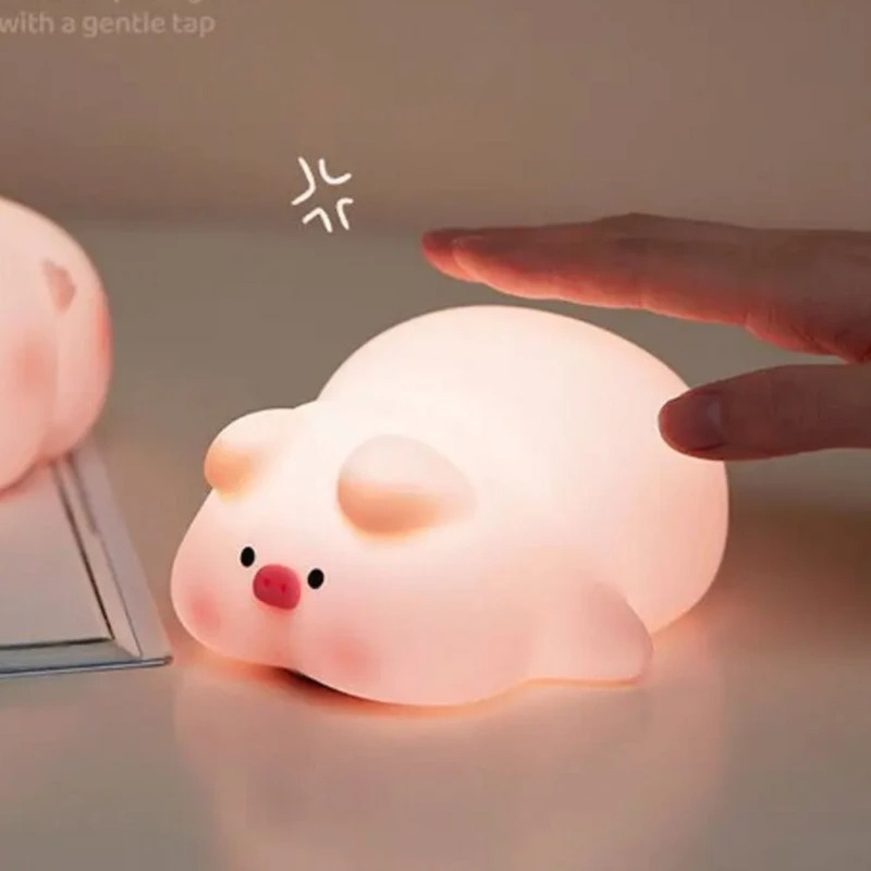 چراغ خواب طرح سیلیکونی مدل خوک