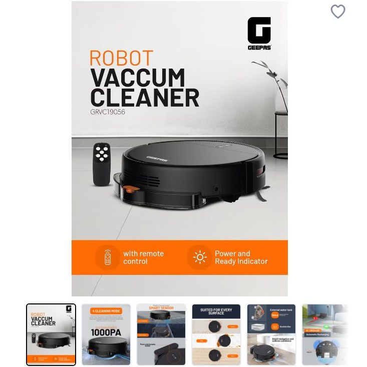 جارو روباتیک جیپاس مدل GRVC 19056